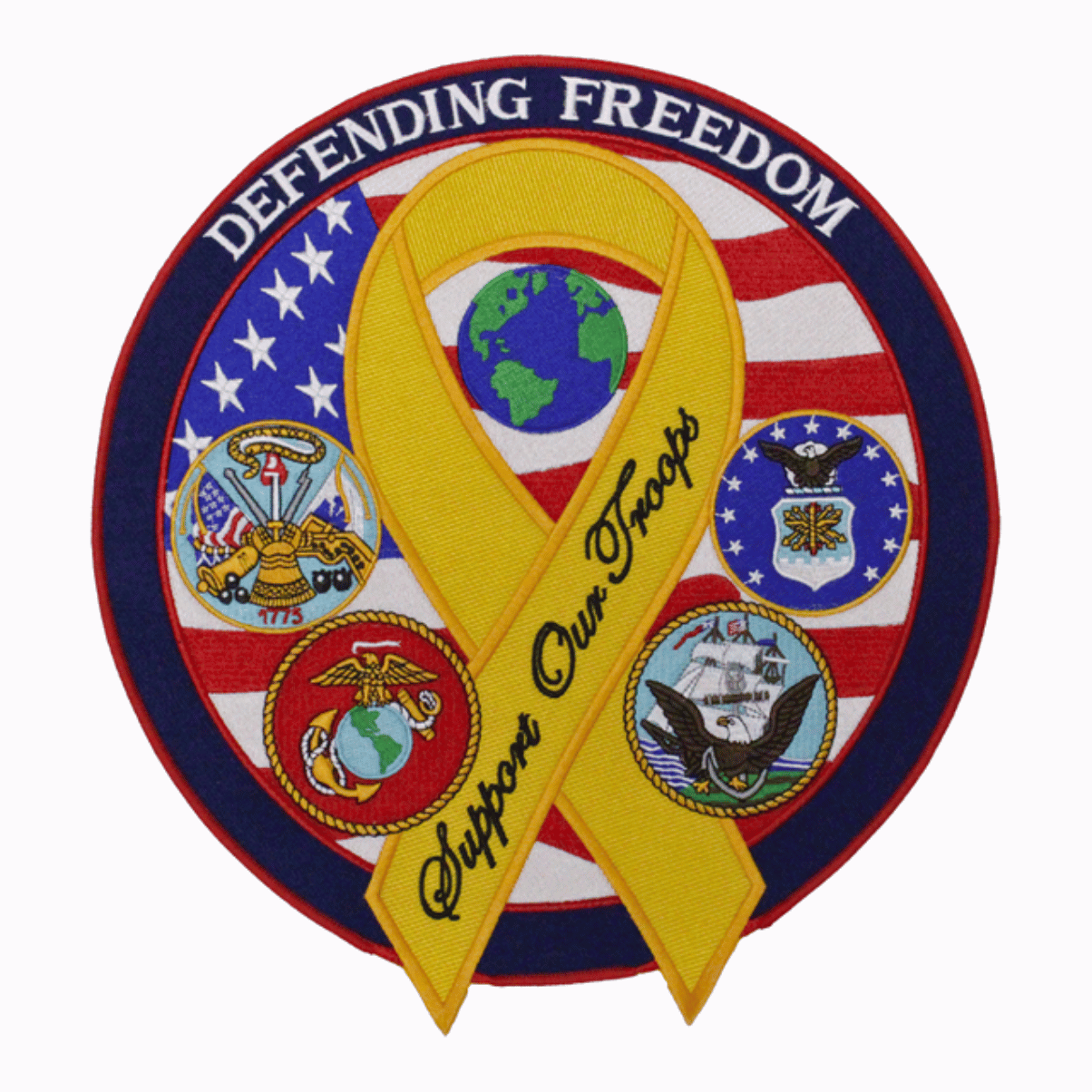 Military Defending Freedom 12" Patch