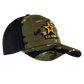 Black Streak Camo Stressed US Army Cap – view 2
