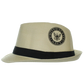 U.S. Navy Embroidered Logo Military Dress Fedora – view 1