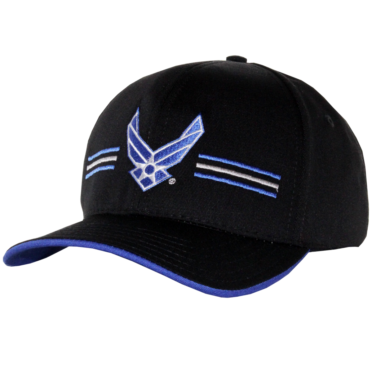 U.S. Air Force Embroidered Stripe Front Cap – view 2