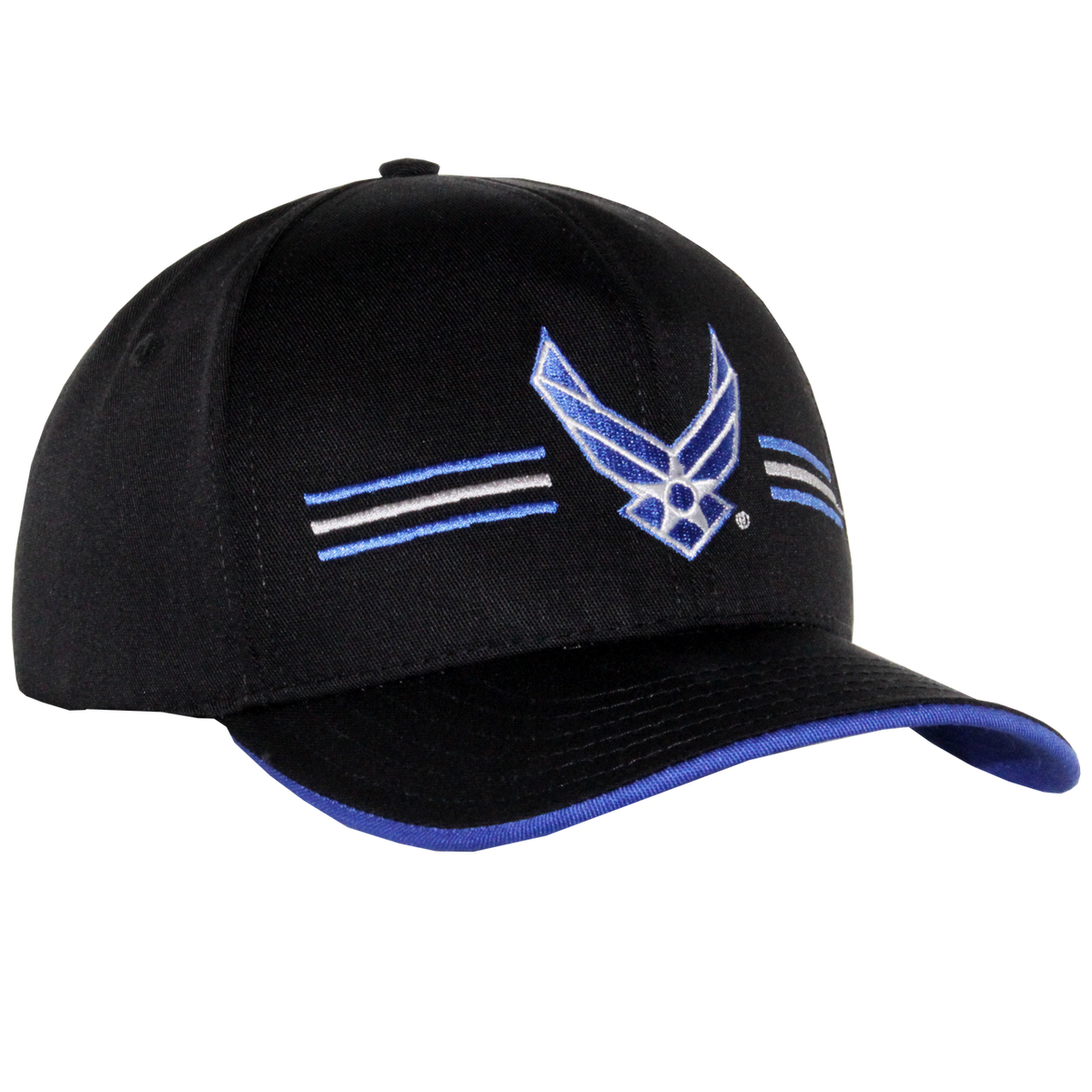 U.S. Air Force Embroidered Stripe Front Cap – view 3