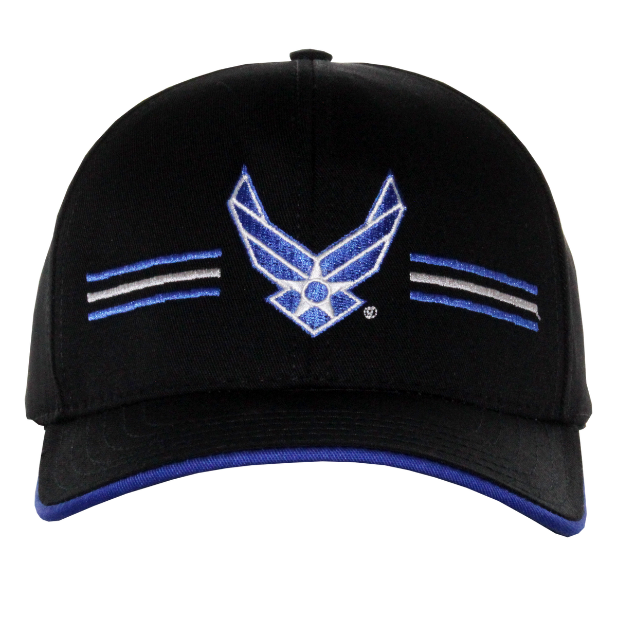 U.S. Air Force Embroidered Stripe Front Cap – view 1