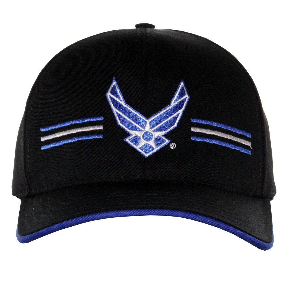 U.S. Air Force Embroidered Stripe Front Cap – view 1