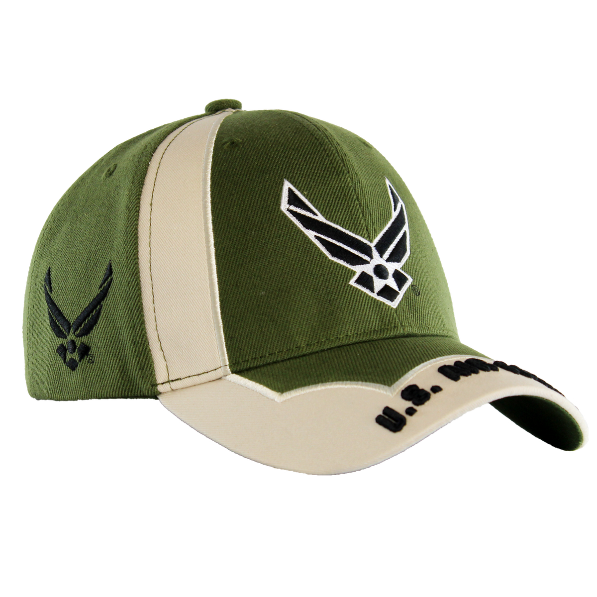 U.S. Air Force Green 4-Way Embroidered Cap – view 2