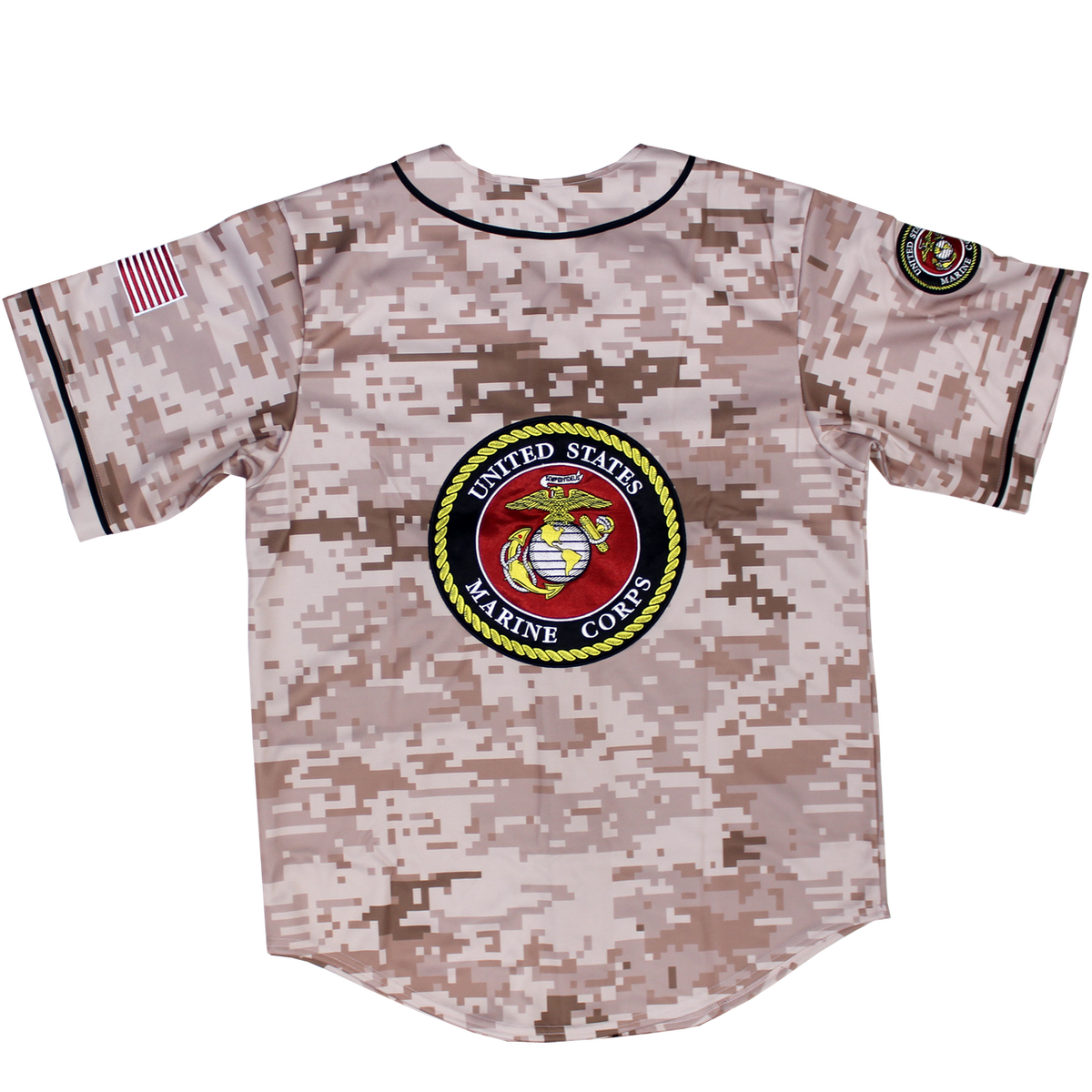 U.S. Marines Digital Camo Embroidered Baseball Jersey – view 6