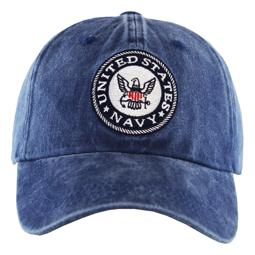 U.S. Navy Pigment-Washed Embroidered Cap – view 1