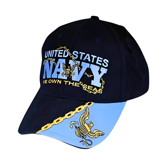 U.S. Navy We Own The Seas Dark Blue with Logo Cap