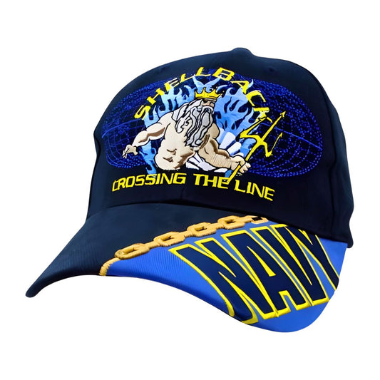 U.S. Navy Dark Blue Shellback Crossing The Line Cap