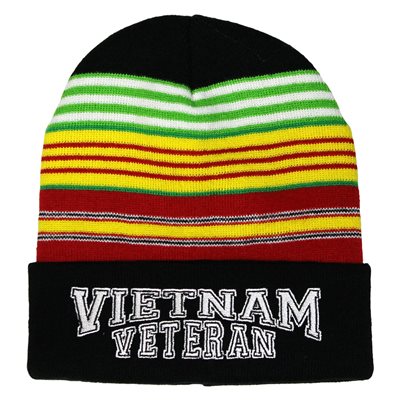 Vietnam Veteran Knit Watch Cap w/ Stripe