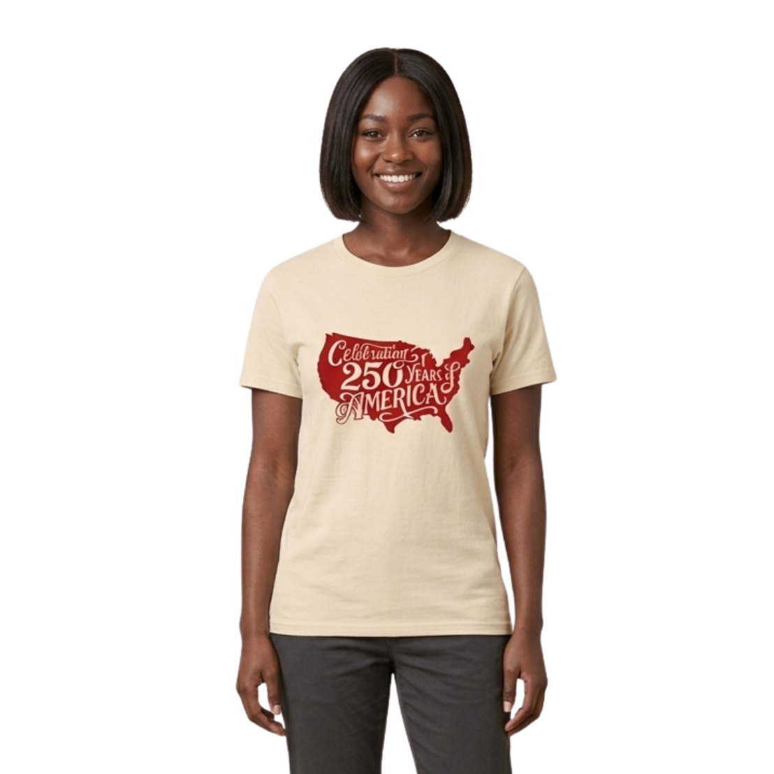 Celebrating 250 Years USA Map Graphic America T-shirt