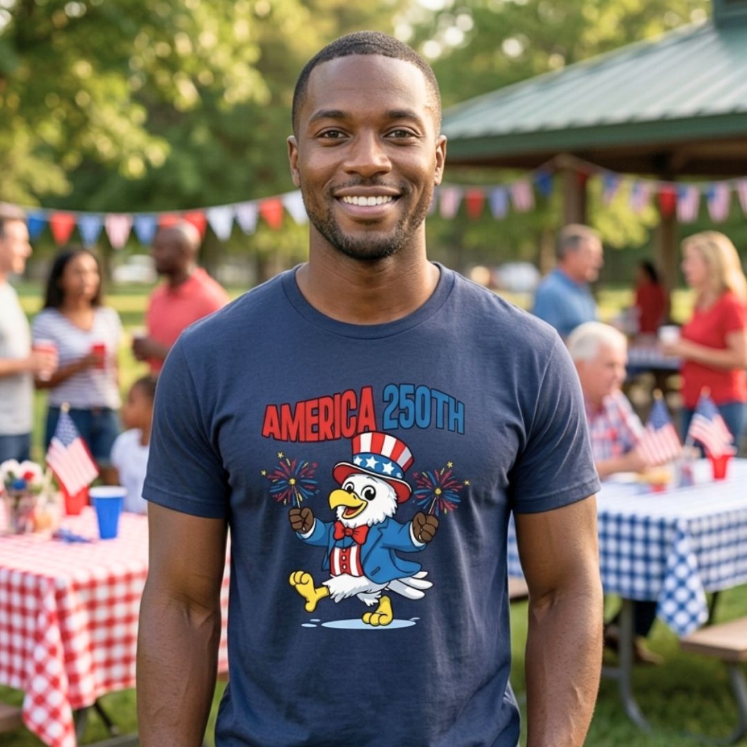 America 250th Uncle Sam Eagle Graphic T-shirt