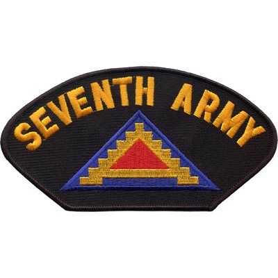 United States Army Embroidered Heat Seal Patch w/ Seventh Army