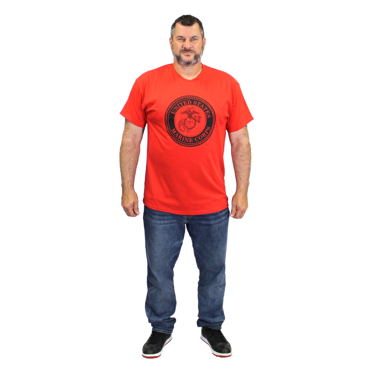U.S. Marines Solid Color Front Logo T-Shirt – view 2