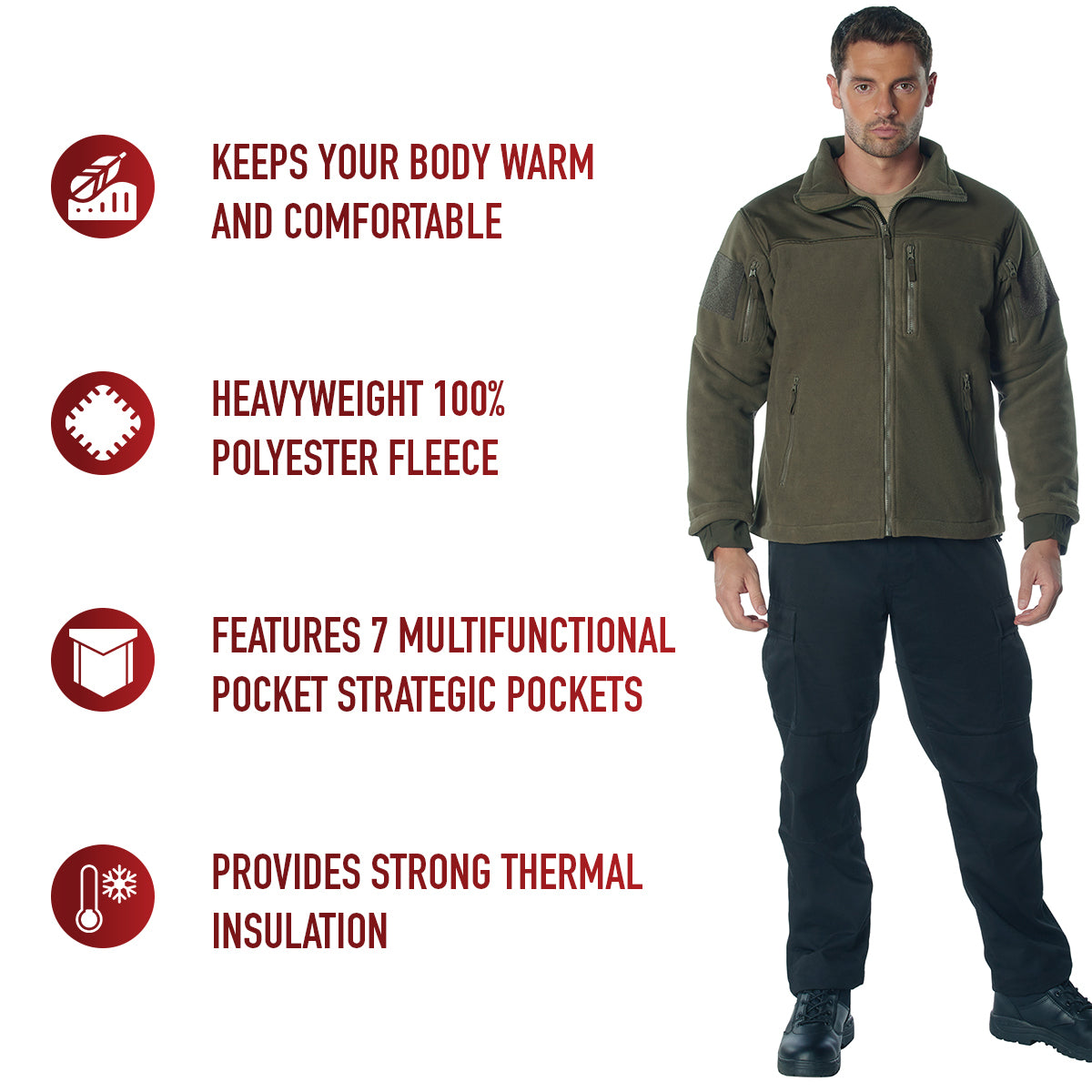 Rothco Spec Ops Tactical Fleece Jacket