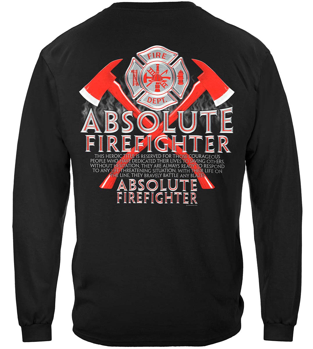 Absolute Firefighter Long Sleeve Shirt - back view