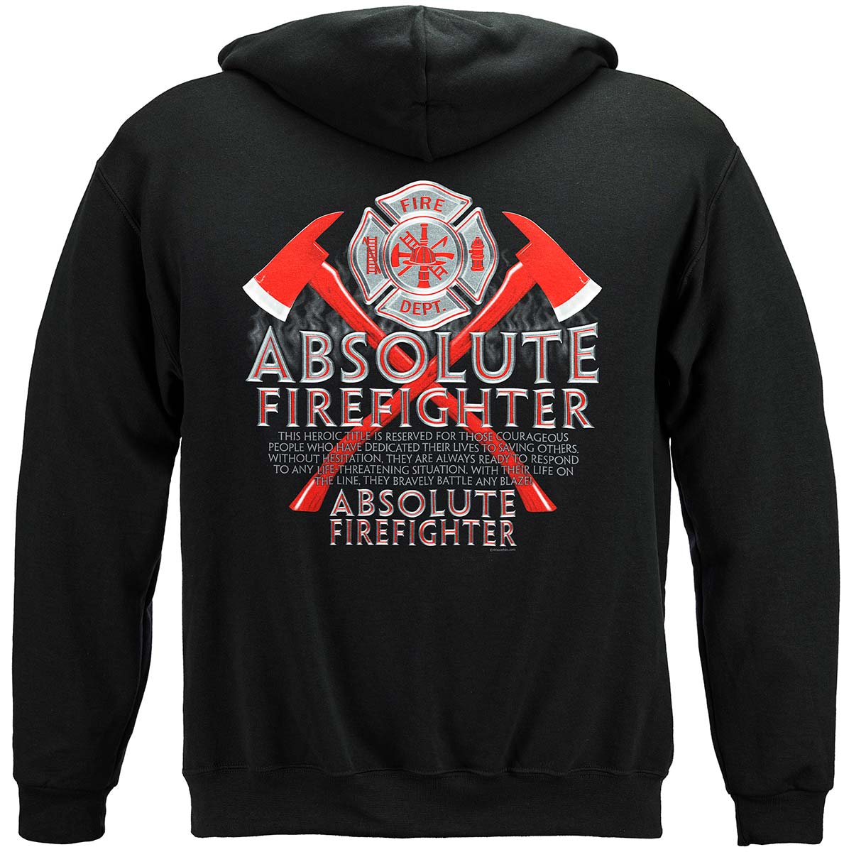 Absolute Firefighter Hoodie - back view