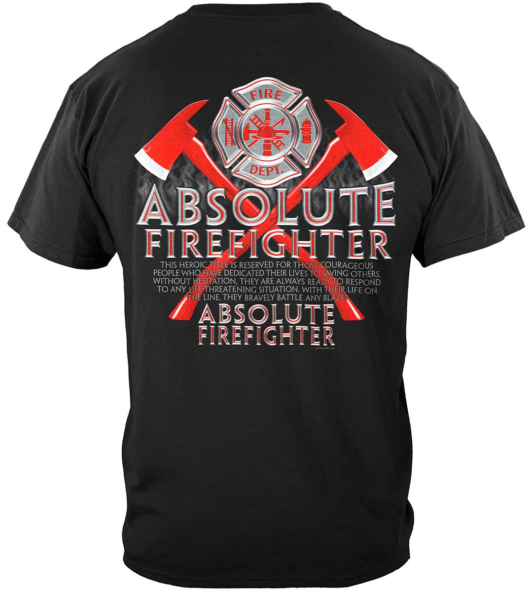 Absolute Firefighter T-Shirt - back view