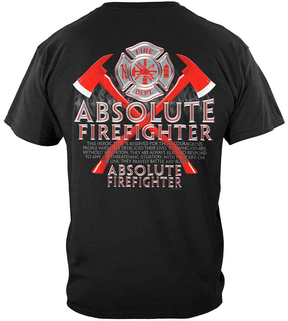 Absolute Firefighter T-Shirt - back view