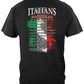 Italians Rule T-Shirt - back view
