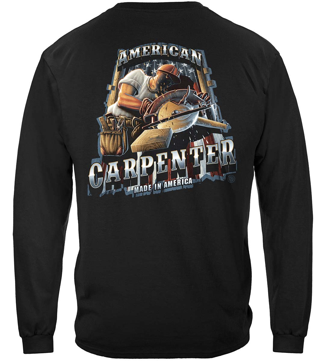 American Carpenter Long Sleeve Shirt - back view