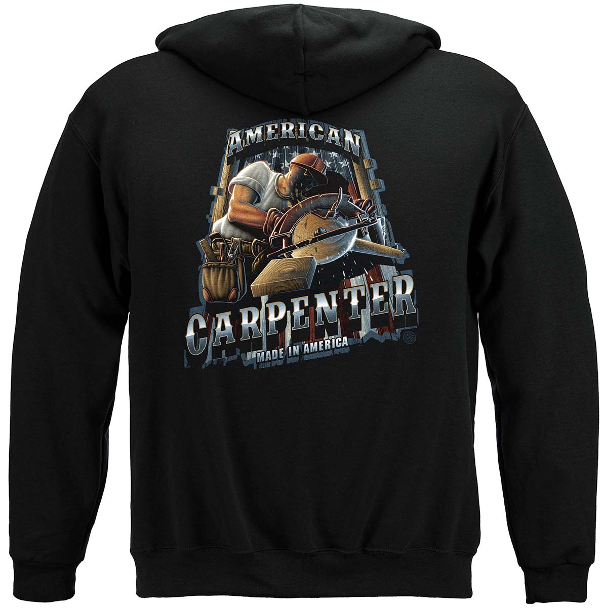 American Carpenter Hoodie - back view