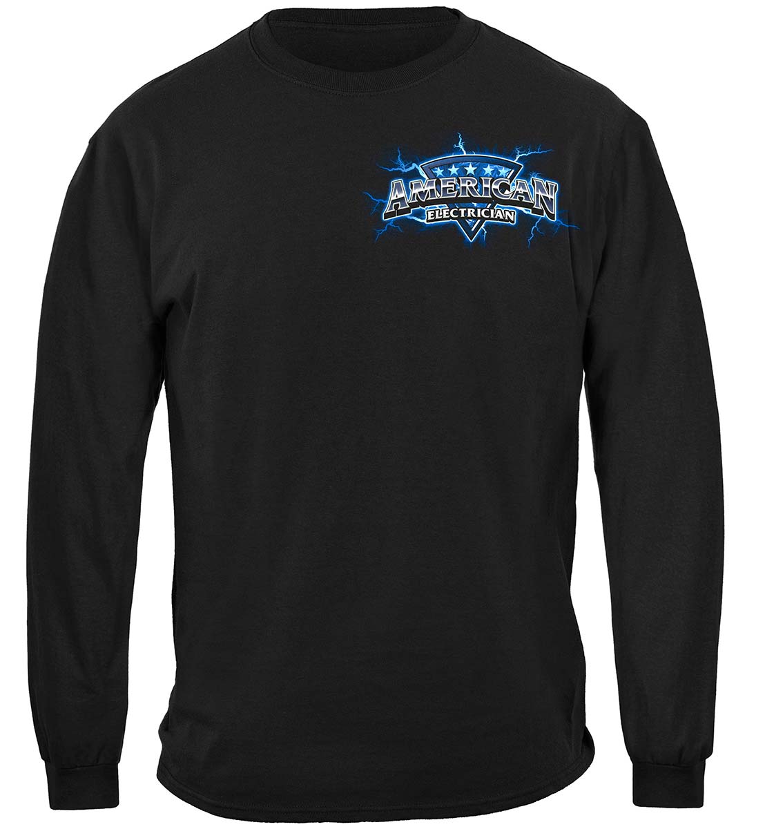 American Electrician Long Sleeve Shirt - front view