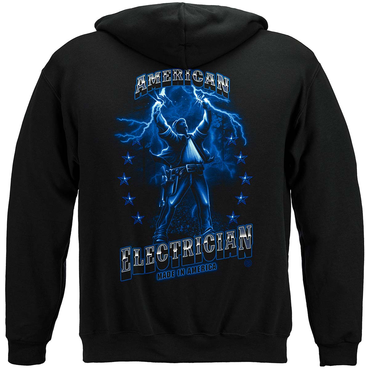 American Electrician Hoodie - back view