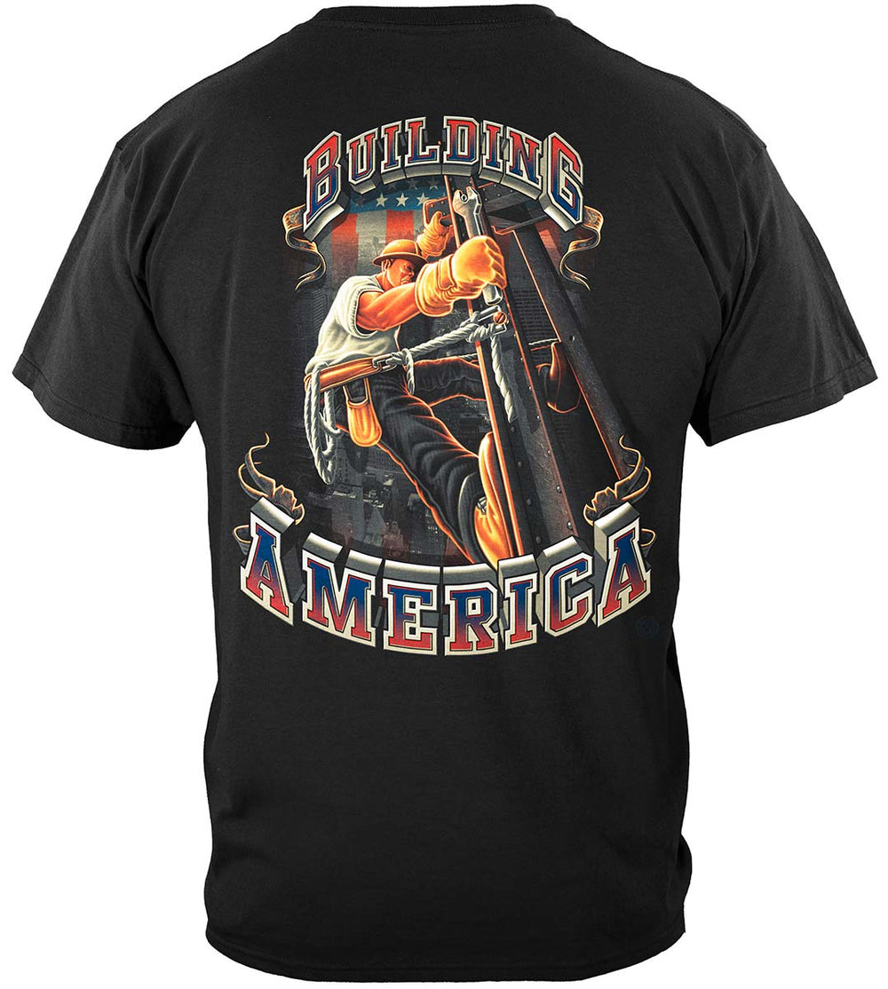 American Iron Worker T-Shirt - back view
