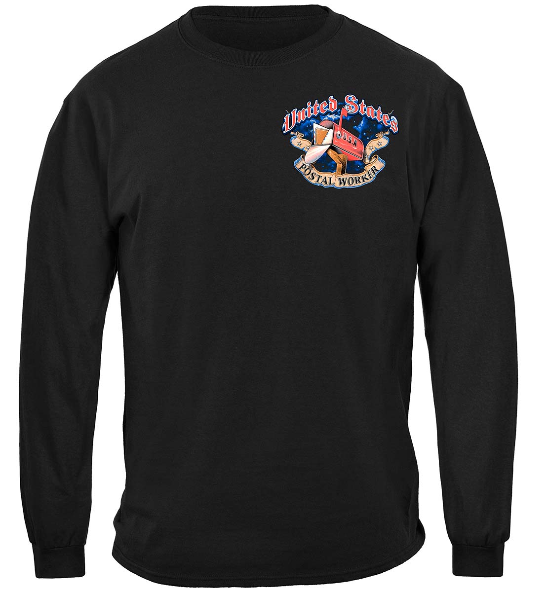 American Postal Worker Long Sleeve Shirt - front view