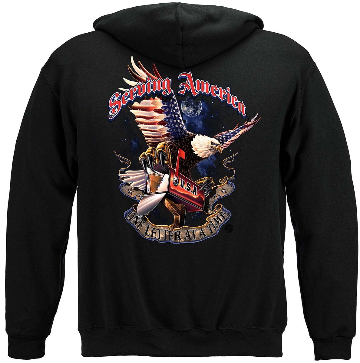 American Postal Worker Hoodie - back view