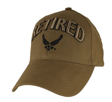 Air Force Retired Coyote Brown Cap