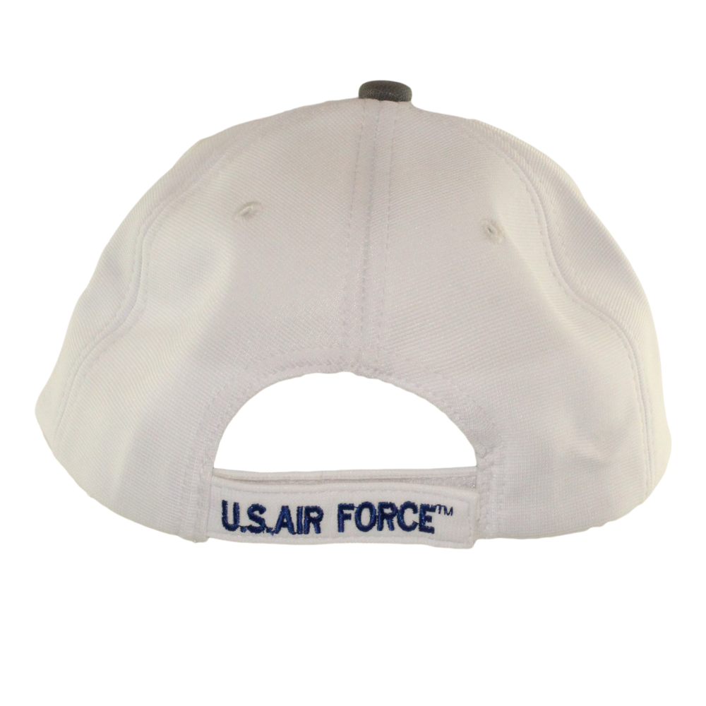US Air Force Logo Gray and White Performance Cap – view 2