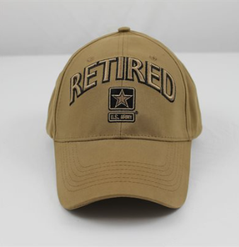 Army Retired Coyote Brown Cap