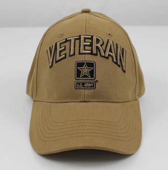 Army Veteran Coyote Brown Cap