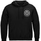 Black Helmet Skull Truck Keep Back 200 Feet Hoodie - front view
