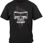 Black Helmet Skull Truck Keep Back 200 Feet T-Shirt - front view