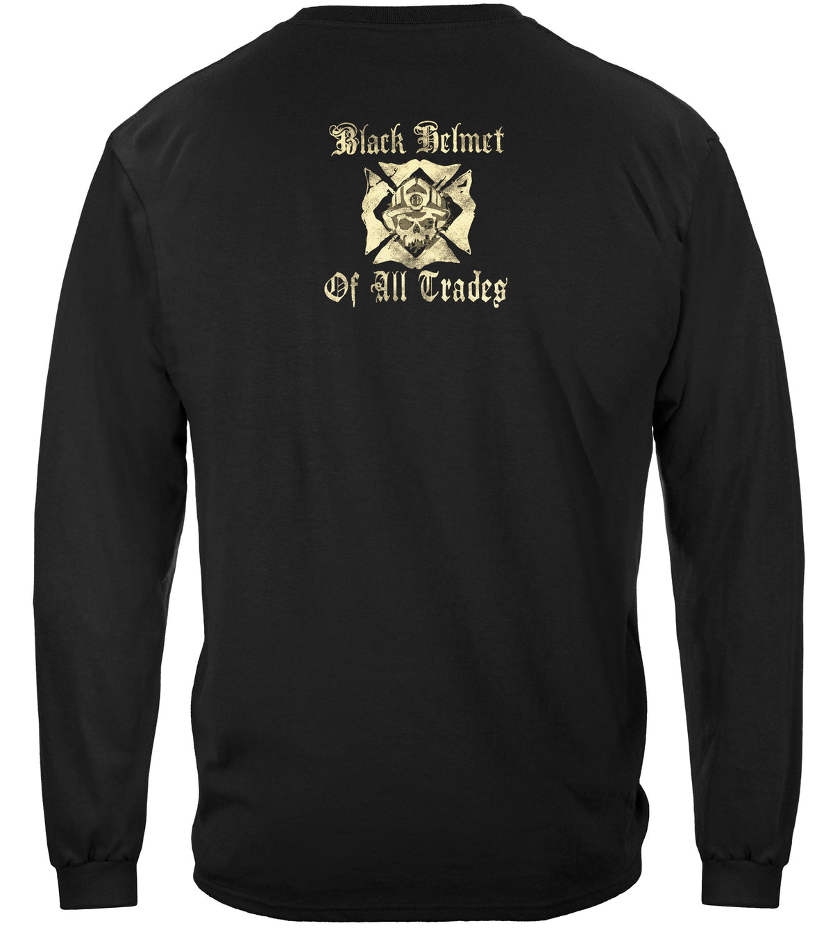 Black Helmet The Jack Card Long Sleeve Shirt - back view