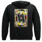 Black Helmet The Jack Card Zip Hoodie - back view