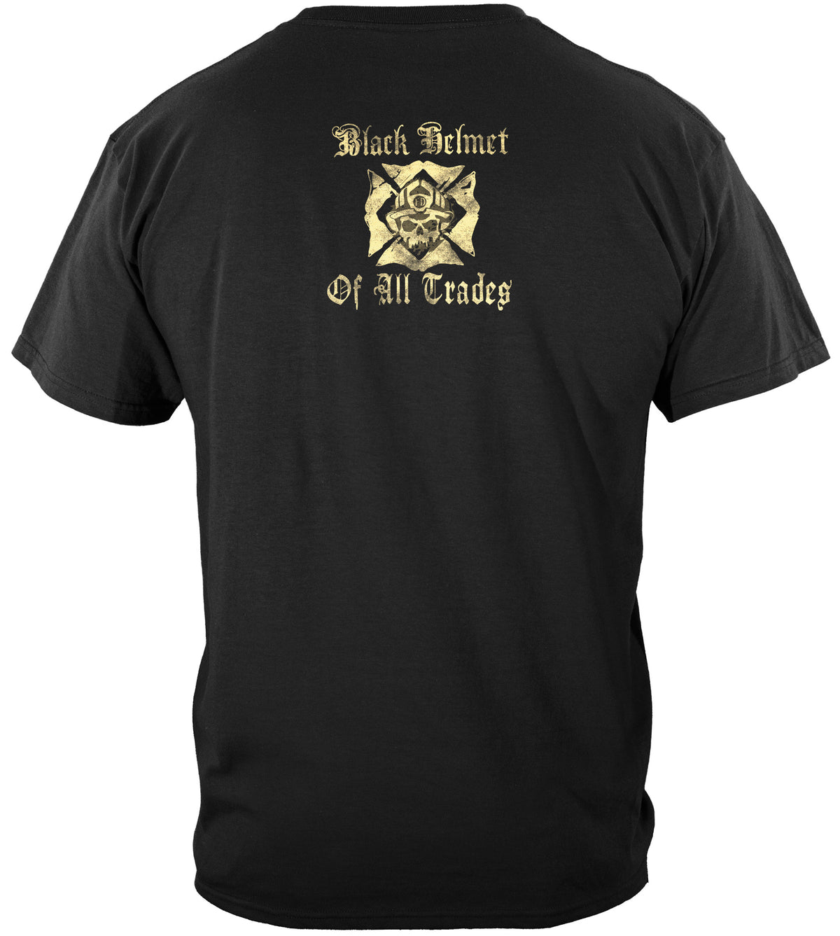 Black Helmet The Jack Card T-Shirt - back view