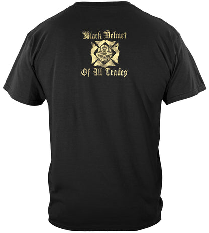 Black Helmet The Jack Card T-Shirt - back view