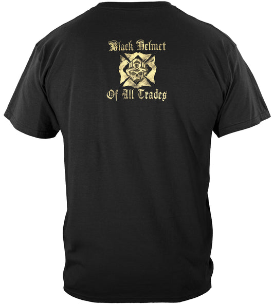 Black Helmet The Jack Card T-Shirt - back view