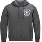 Black Helmet Spartan Helmet Face the Flames Hoodie - front view