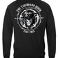 Black Helmet Tailboard Rider Long Sleeve Shirt - back view
