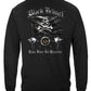 Black Helmet Black Flag Give Fear No Quarter Long Sleeve Shirt - back view