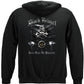 Black Helmet Black Flag Give Fear No Quarter Hoodie - back view