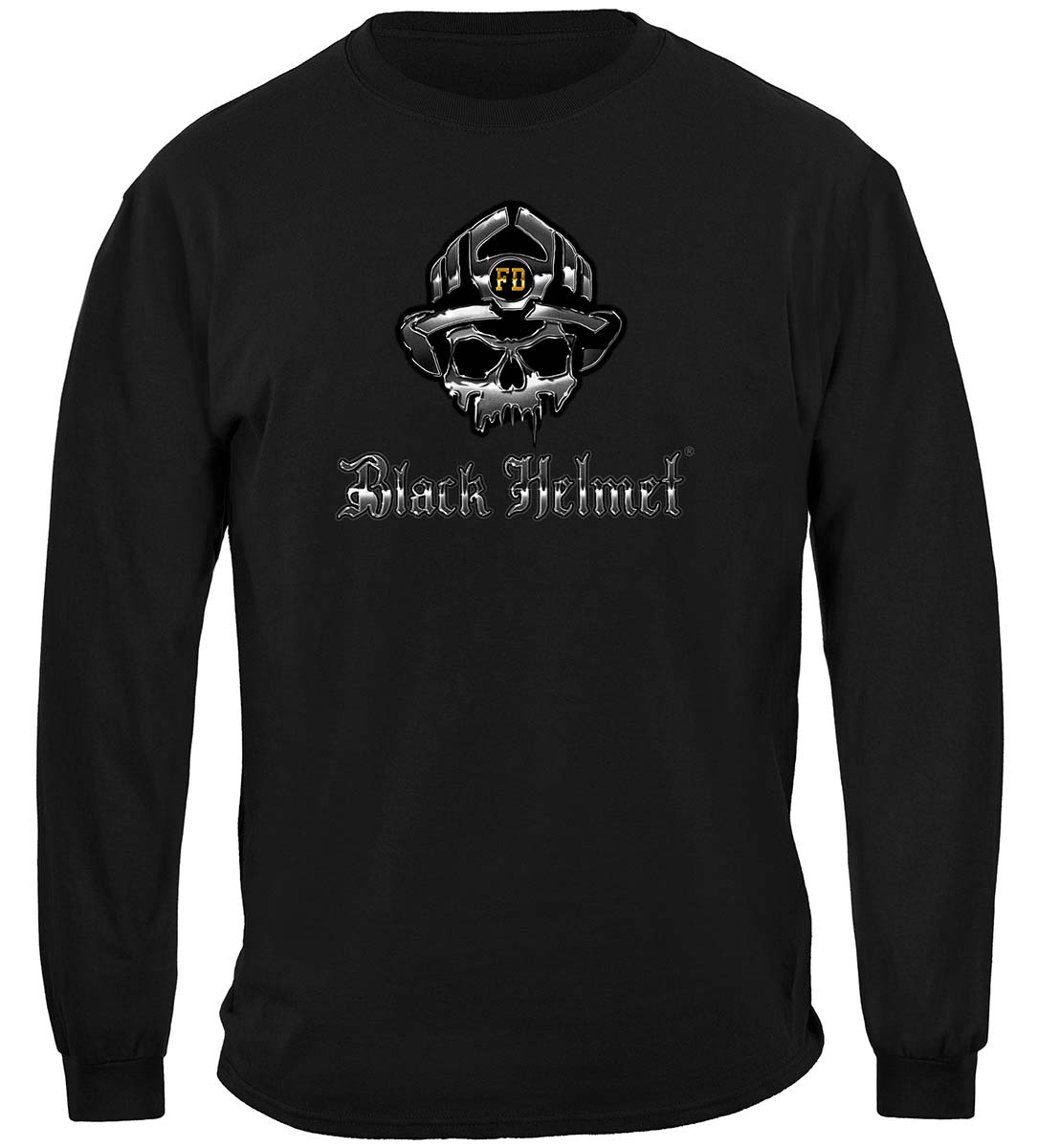 Black Helmet I'm Your Huckleberry Long Sleeve Shirt - front view