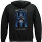 Black Helmet WTC Never Forget Zip Hoodie - back view