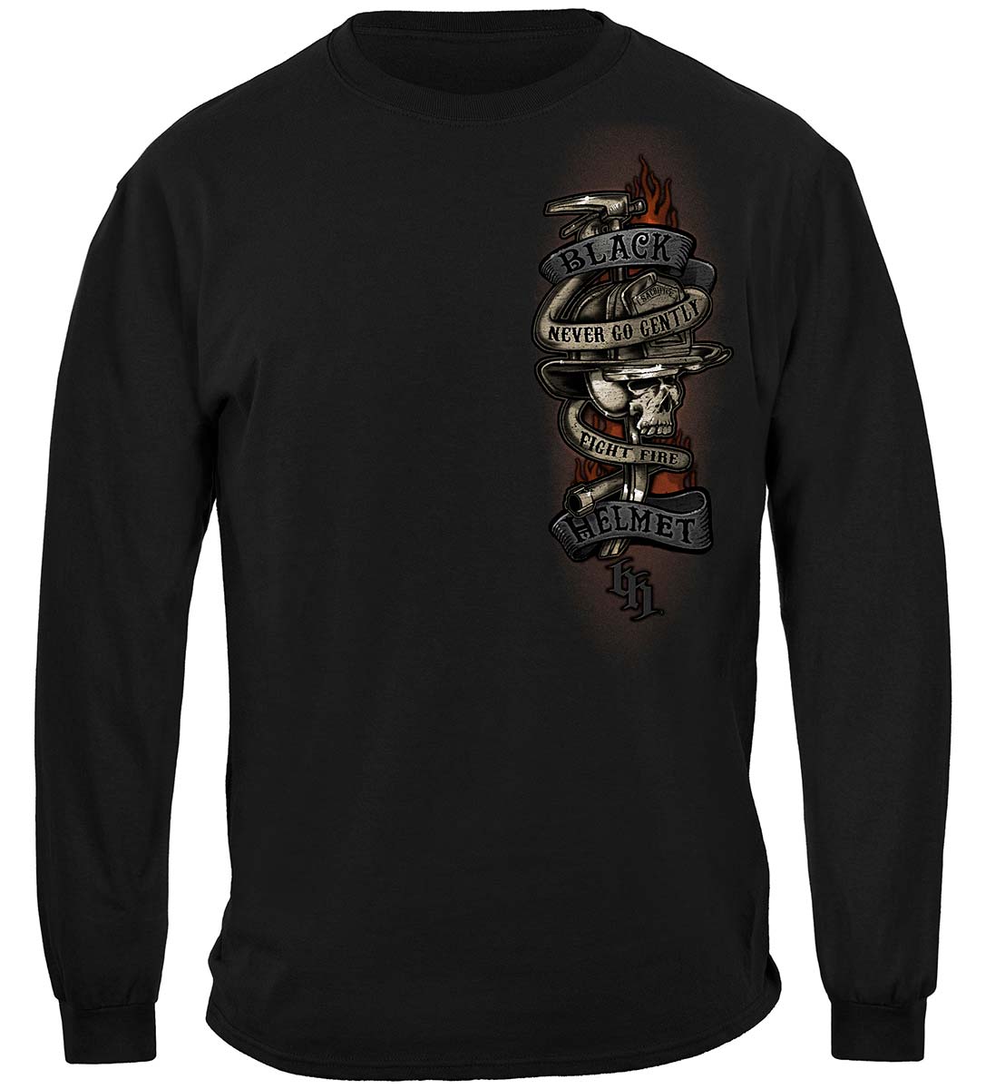 Never Go Gently Long Sleeve Shirt - front view