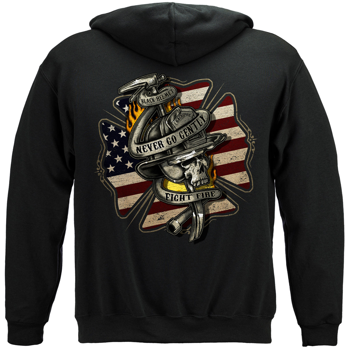 Never Go Gently Hoodie - back view