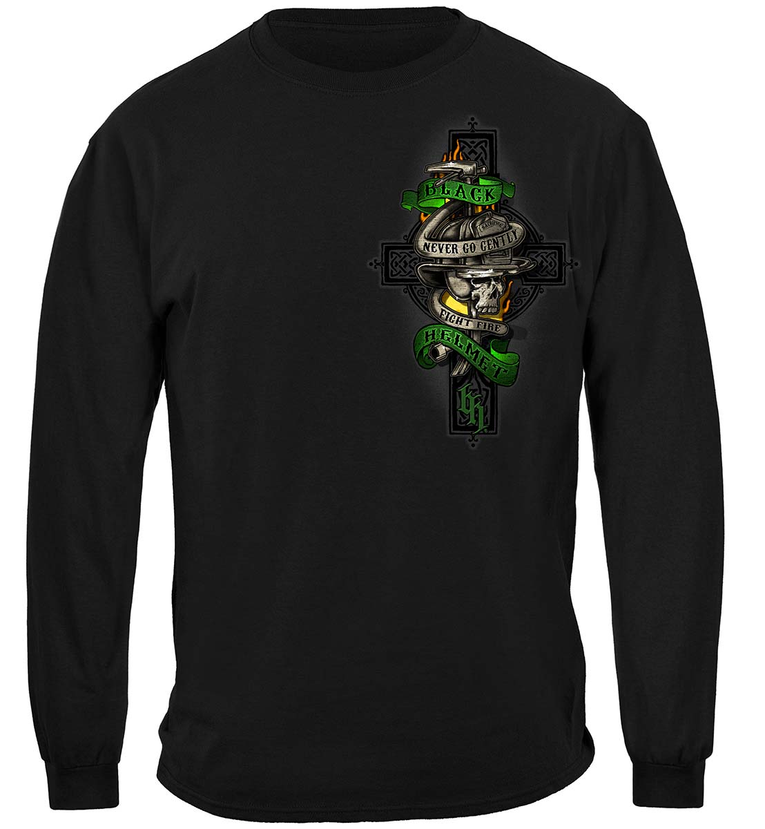 Irish Never Go Gently Long Sleeve Shirt - front view